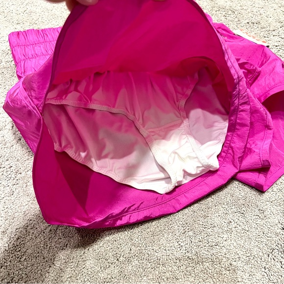 NWT Free People Hot Pink Fuchsia Athletic Shorts Built-in Panty Size S - Picture 8 of 11